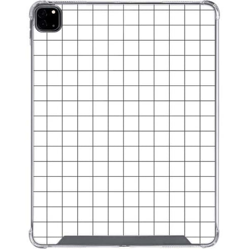 White Grid iPad Pro 12.9in (2020) Clear Case